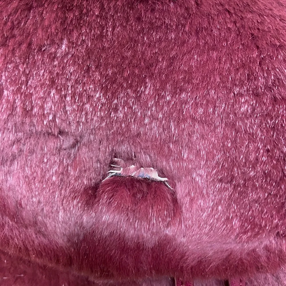 Longchamp Give Me A Hug Genuine Rabbit Fur Backpack